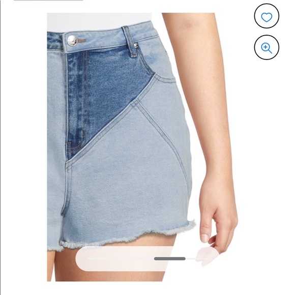 Madden NYC two tone denim shorts - Picture 3 of 4